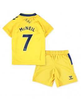 Everton Dwight McNeil #7 Ausweichtrikot für Kinder 2022-23 Kurzarm (+ Kurze Hosen)